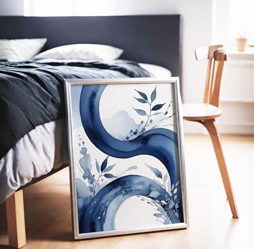 Décoration murale bleue Matisse pour habiller un mur blanc vide
