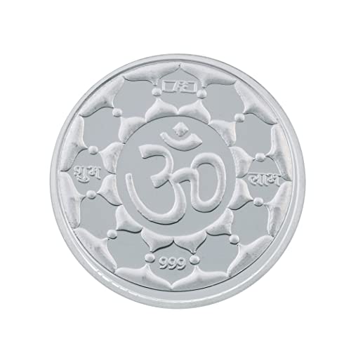 Image of Bangalore Refinery 999 Purity Om Silver Coin 10 Gram