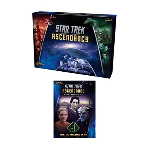 Gale Force Nine Star Trek Ascendancy Board Game Bundle with The Dominion War Game Expansion Set (2 Items)
