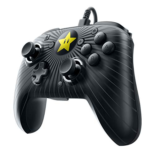 Pdp Gaming Wired Pro Controller Faceplate: Black Mario Star - Nintendo Switch Faceoff #TOP1