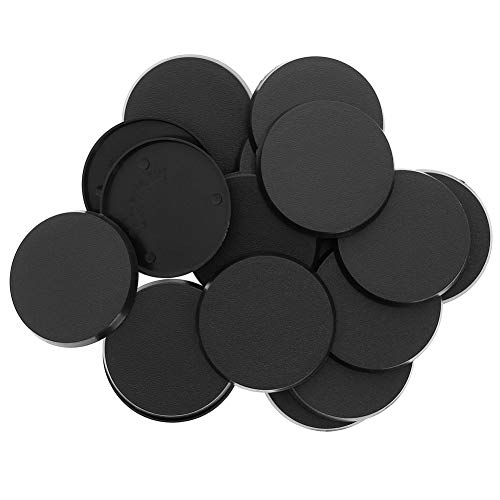 Evemodel MB750 40pcs Round Plastic Model Bases 50mm or 1.96inch for Gaming Miniatures or Wargames Table Games