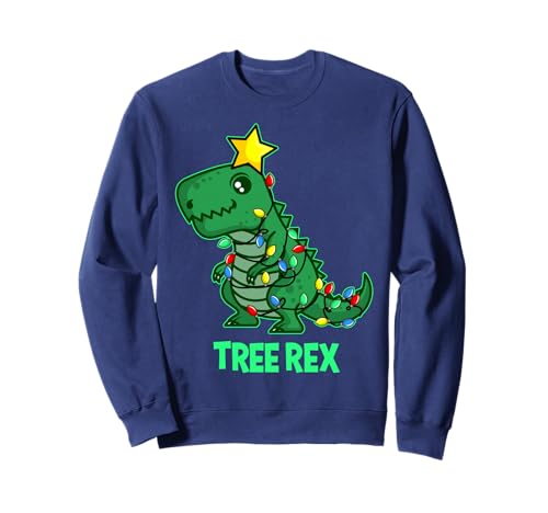 UGLY CHRISTMAS Maglione TREX Regalo dinosauro per papà Felpa