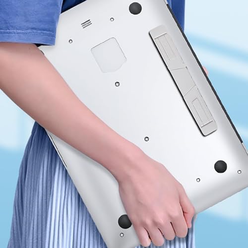 Soporte ergonómico portátil y plegable para laptop blanco miniatura 5