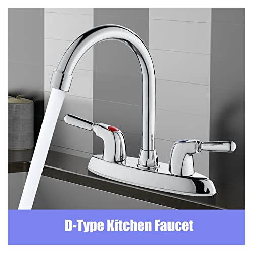 Mélangeur d'eau d'évier en cuivre type D pour cuisine et bain