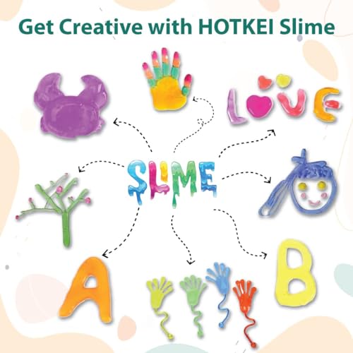 Image of HOTKEI (2 Liter) Slime Activator DIY Magic Toy Jelly Putty Making kit Set Borax Slime Activator Liquid Gel Toy for Boys Girls Kids for Making Slime at Home