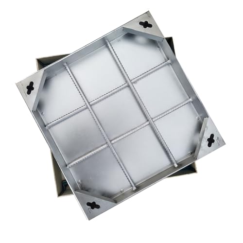 Couvercle de fosse septique robuste 2600 kg et regard invisible en acier inoxydable 201