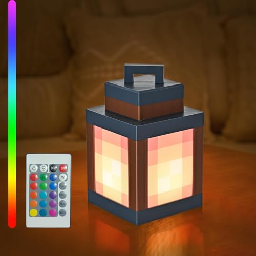 szseynmy Luci pixel colorate, decorazione per camera da letto dei giocatori, decorazioni per sala giochi, regali di compleanno, regali di gioco per ragazzi e ragazze, luce notturna pixelata RGB 16