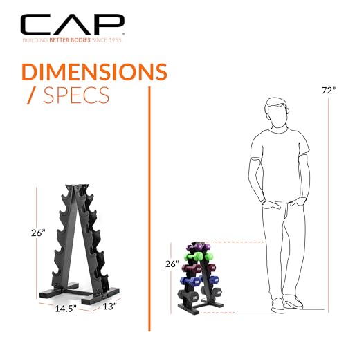 Image of CAP Barbell Neoprene Dumbbell Weights Pairs & Sets | Color Series