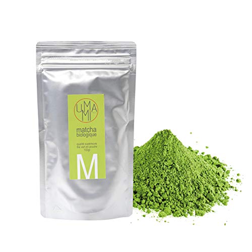 Umami Paris - Poudre de thé vert Matcha 100% Bio Japonais 100g - Uji, Japon - Qualité supérieure pour pâtisserie - 100% Organic Japanese matcha 100g - Supérior quality for pastry Cover