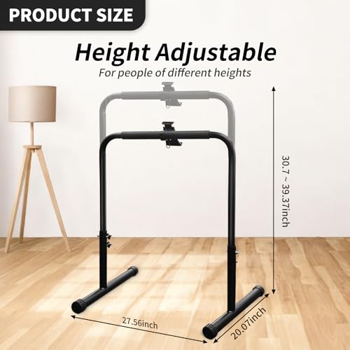 Ayearparty 24.4 Inch Wide Handle Bar for Walking Pad Only with Phone Holder Adjustable Handrail Height from 30.7 to 39.37in Comfortable Grip Stainless Steel Frame Sturdy Support Attachment for Home by Ayearparty - Image 3