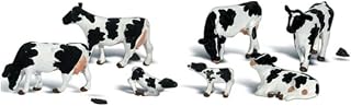 Woodland Scenics O Scale Scenic Accents Figures/Animal Set Holstein Cows (7)