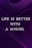  Soap Carving Journal - Life Is Better With A MIGUEL Nice Funny Name Premium Nice: A Miguel, A Journal To Keep Record Of Soap Name, Date, Packaging, ... - Gifts For Soap Makers, Crafters,Bill