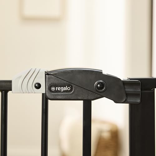 Regalo Safety 36" Extra Tall Baby Gate, Bottom of Stairs & Doorways - Image 6