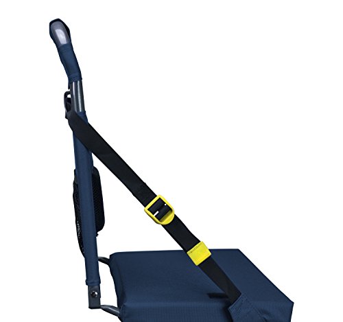 GCI Outdoor BleacherBack Lumbar Stadium Seat with Padded Backrest, Navy - Image 2