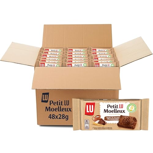 LU - Petit LU Moelleux - Gâteau Moelleux Pépites de Chocolat - Sans Conservateur Ni Colorant -...