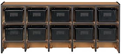 Jonti-Craft Large Wall Mount Sproutz Coat Locker 077JC34 Color: Navy, Trays: With Colored Tray