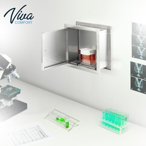 image for AdirMed VivaComfort Specimen Pass Thru Cabinet Storage Cabinet with Do