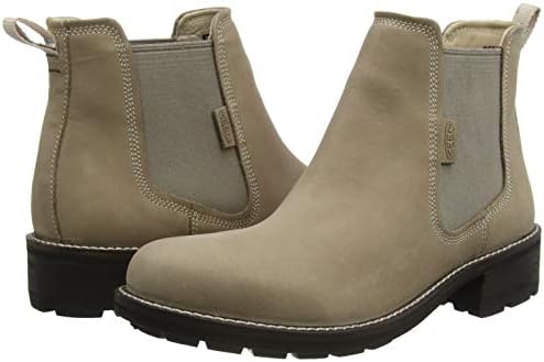 KEEN Women's Oregon City Slip On Mid Height Leather Chelsea Boot, Gaucho/Toasted Coconut, 6.5 | Image 6