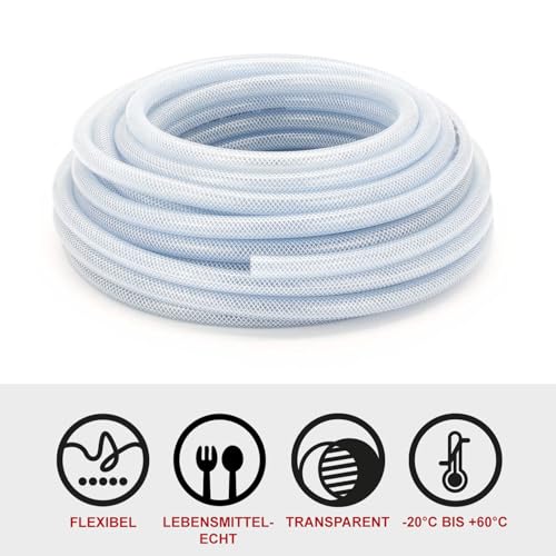 Produktbild von REHAU RAUCLAIR-E PVC-Schlauch – Lebensmittelecht, Glasklar, 9x13mm, Meterware