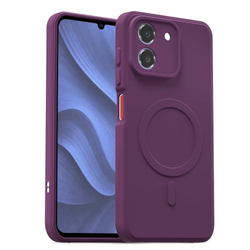 Image of Outlouders Back Cover for Ai Plus Pulse 2 | Soft Matte Silicone | Slim Fit | Magnetic-Safe Logo Design (Magnetic-Safe Not Compatible) | Shockproof | Camera Protection Bumper Case (Purple)