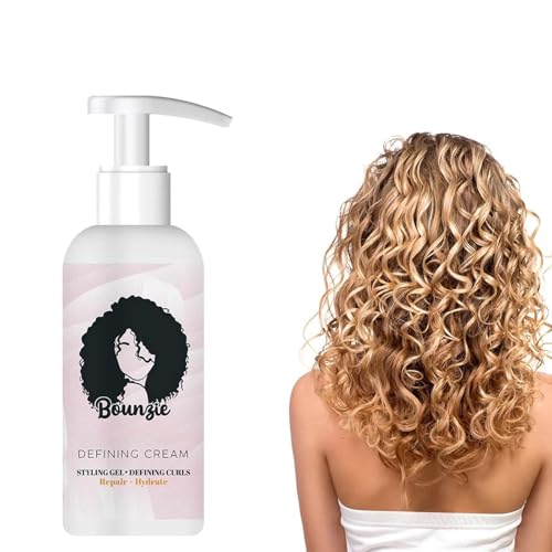 Hair Curl Enhancer Hair Elastin, Anti Frizz Hair Elastin Hair Volumizing Gel, Gel de Peinado Profesional Crema de Definición de Rizos Ligera, para Mujeres y Hombres Cuidado del Cabello