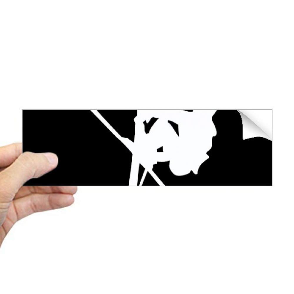 Sticker rectangulaire pour fenêtre silhouette de sport noir film adhésif vitrage salon
