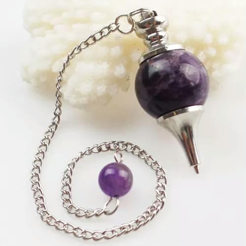 Pendentif sphère de pierre naturelle en cristal poli de qualité supérieure