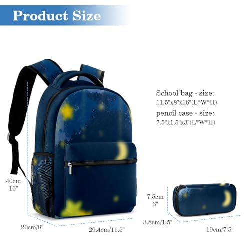 Cartables à rayures à grande capacité de rangement avec trousse renforcée pour adolescents