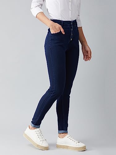 Image of Dolce Crudo Women's Super Skinny High-Rise Regular-Length Stretchable Denim Jeans
