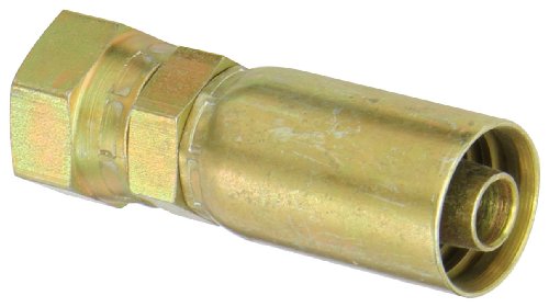 Image of EATON Weatherhead Coll-O-Crimp 33608E-S68 Female Swivel Straight Fitting, AISI /SAE 12L14 Carbon Steel, 1 /2 inch Hose ID, 1 /2 inch Tube Size
