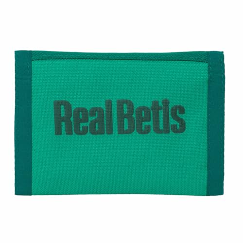 Real Betis BALOMPIÉ - Cartera Billetera con Cabecera, Cartera Billetera, Monedero, Cómoda y Versátil, Calidad y Resistencia, 12.5x9.5 cm