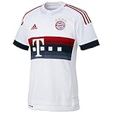 Farbe: weiß adidas Jungen Heimtrikot FC Bayern München Replica, White/Power Red/Night Navy/Bold Onix, 176
