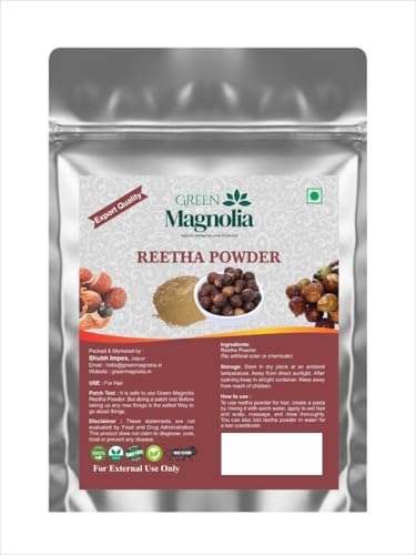 Image of Reetha Powder for Hair Care Pure Soapnut (Aritha) Powder No Chemicals or Artificial Colour Natural Scalp & Hair Cleanser (50gm)