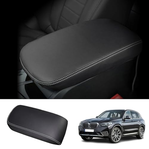 Coleya Center Console Cover for BMW X3 (2018-2024)/for BMW X4 (2019-2025), for BMW X3 X4 (sDrive30i/xDrive30i/M40i/M), Waterproof&Comfy Leather Armrest Cover 2021 2022 2023 2024 X3 X4 Accessories