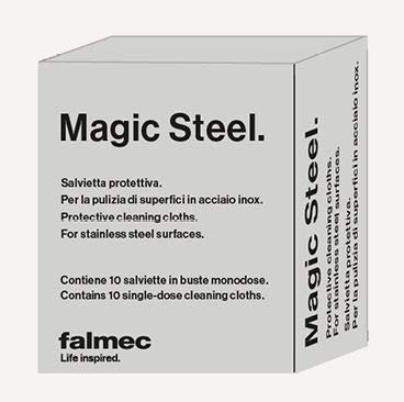 Falmec Magic Steel 10 salviette per pulizia e protezione acciaio