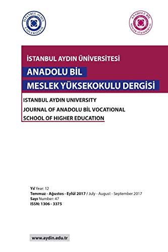 Istanbul Aydin University Journal of Anadolu Bil Vocational School of Higher Education (Year 12 Nunber 47)