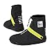 PERLETTI Copriscarpe Impermeabili Bassi Neri da Uomo Donna - Copri Scarpa Pioggia Fango Neve Catarifrangenti con Suola Antiscivolo - Galosce Antipioggia con Tallone Rinforzato (Verde Lime, L 43/45)