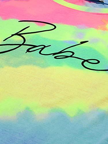Image of JUNEBERRY Tie-Dye Round Neck Half Sleeve Regular Fit T-Shirts for Women /Girls