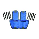 CanDo Adjustable Ankle Weight, Blue, 10 Pound