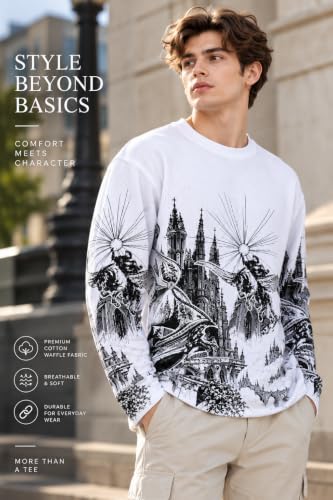 HYPE BORN Store HYPE BORN Men's Waffle T-Shirt Full Sleeve Boxy Fit - Image 8