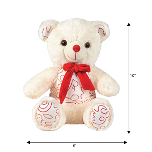 Image of Ultra 10 inch Happy Teddy Bear Fully Stuffed Soft Plush Toy for Kids in Black | Animal Toy Birthday | Anniversary | Christmas | Diwali | Home Decor