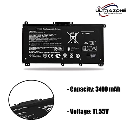 Image of TF03XL, ULTRAZONE Laptop Battery Compatible for HP Pavilion 14-BF000xx Series, 14-BF1xxx Series, 14-BK000xx Series, 14-BK100xx Series, 15-CC000xx Series, 15-CC100xx Series,TF03XL