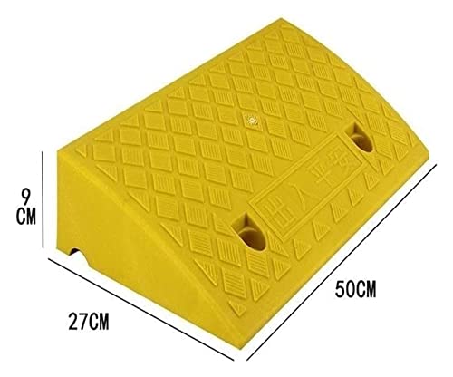 Rampas plásticas ALDEPO para discapacitados, 50 x 27 x 9/13 cm, colores negro y amarillo miniatura 2