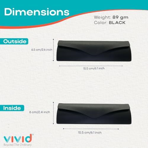 Image of VIVID Unisex Specs Magnetic Eyewear Dabbi Faux Leather Hard Case Cover