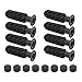 rockible 8Pcs Foosball Game Handle with 8 End Plug Table Soccer Easy Install Rod Practical Replace Components Parts Stopper Kids
