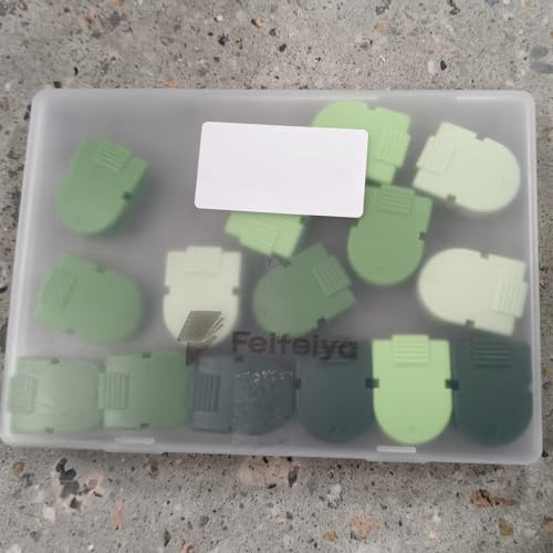 Image of Feifeiya 15 Pcs Cubicle Clips for Fabric Panels,Sage Green