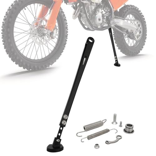 Soporte de moto ajustable CNC negro para rutas de enduro y cross en modelos XC y EXC