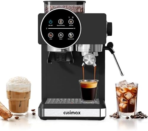 CUSIMAX Espresso Machine with Grinder, 20 Bar Professional Expres...