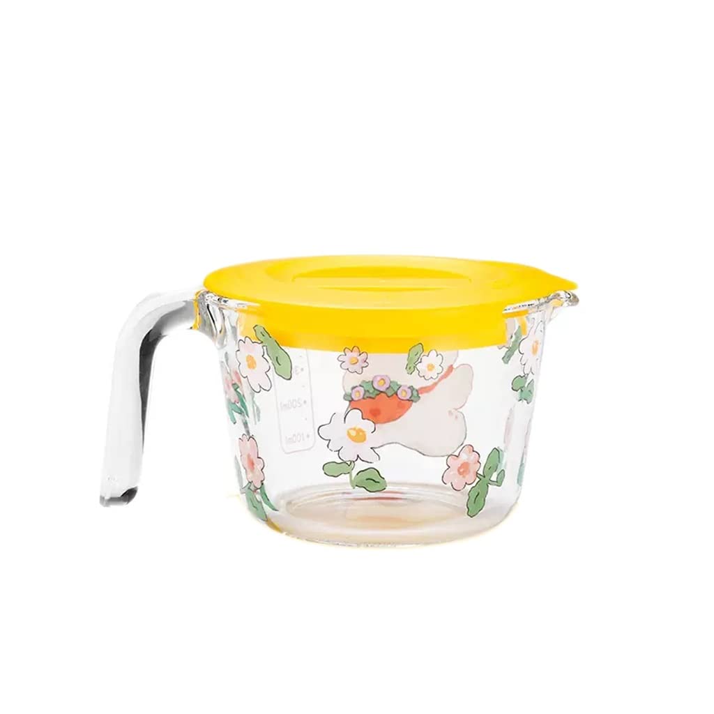 Tasse à mesurer en verre avec échelle graduée poignée pour lait domestique