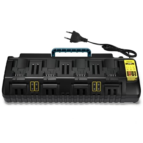 Cargador de batería de iones de litio de 12V 18V 20V de cuatro puertos inteligentes